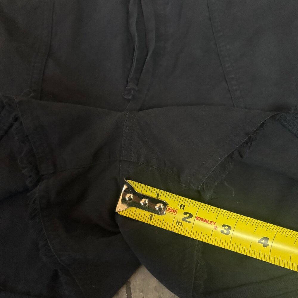 Bella Dahl Fray Hem Tencel Pull-On Elastic Waist Pocket Short Navy Size Medium - Picture 10 of 13
